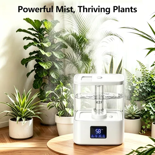 Miniatura 8 de KZF Humidificadores de llenado superior de 4 L para dormitorio y tiempo de funcionamiento de 40 horas, humidificador de niebla fría, 3 niveles