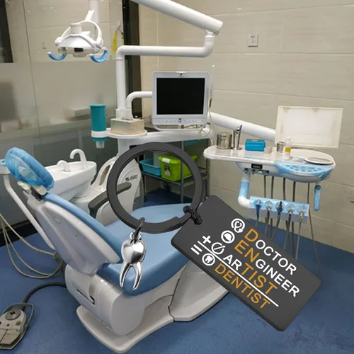 Miniatura 6 de WSNANG Divertido llavero de dentista higienista dental regalo de odontología joyería de ortodoncista regalos para estudiantes dentales regalos