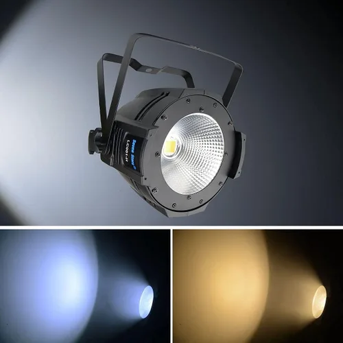 Miniatura 4 de StageLights con puertas de granero – Focos LED COB de 100 W, luces pares blancas cálidas y frías – Luces DMX/Master-Slave DJ, focos de iglesia