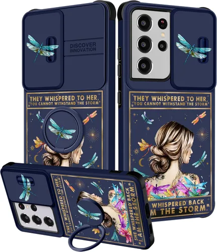 Miniatura 140 de Funermei Funda para teléfono Samsung Galaxy Note 10 Plus – Funda femenina bonita para niñas, diseño inspirador estético con funda para cámara