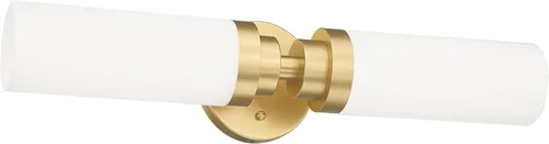 Miniatura 14 de Emak Apliques de Pared Juego de 2, Aplique de Pared Moderno de Baño Dorado Cepillado con Pantalla de Vidrio Esmerilado para Baño, Dormitorio, Sala