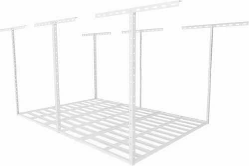 Miniatura 16 de SunsGrove 4x6 Garage Storage Overhead Rack Organization, Adjustable Ceiling Mounted Storage Racks, 800LBS Weight Capacity, 22"-40" Ceiling Dropdown