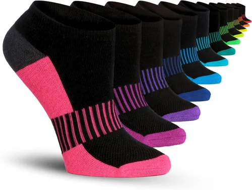Miniatura 21 de Tipi Toe Women’s 12 Pack Cushioned Low Cut Socks – Breathable, Moisture-Wicking Athletic Comfort for Running & Daily Wear