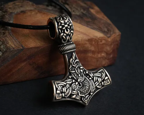 Miniatura 109 de Baldur Jewelry - Collar de martillo Thors Mjölnir - Colgante de martillo de Thor nórdico vikingo joyería vikingo - Collar Thor - Regalos Thor