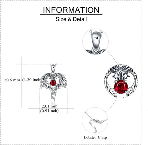 Miniatura 4 de ONEFINITY ElephantOwlHorseDragonWolfTurtle Necklace Sterling Silver Celtic Knot Pendant Necklace Animal Jewelry Gifts fro Women Mom