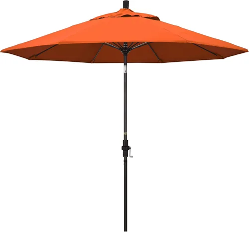 Miniatura 38 de California Umbrella GSCUF908117-5461 - Sombrilla redonda de 9 pies con poste de aluminio y varillas de fibra de vidrio para patio, 9 pies