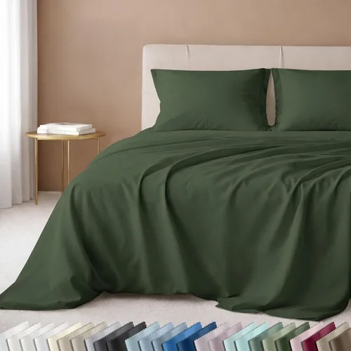 Miniatura 41 de California Design Den Juego de sábanas de lujo tamaño King - 100% algodón, 600 número de hilos, sábanas King de bolsillo profundo, ropa de cama