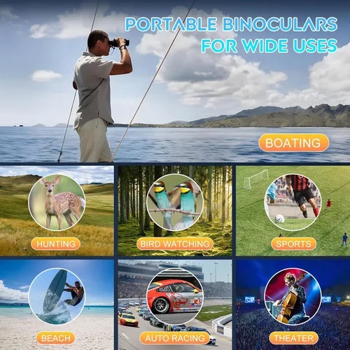 Miniatura 8 de Prismáticos compactos de 20 x 60 para adultos, de alta potencia, impermeables y a prueba de niebla, para observación de aves con visión de poca luz