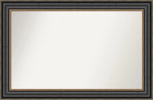 Miniatura 218 de Amanti Art Espejo personalizado, espejo de baño negro puente, espejo de pared o espejo de tocador de baño sobre el fregadero (26 x 26 pulgadas)