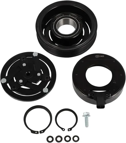Miniatura 45 de CCIYU Embrague del compresor de CA para el coche 2001 2002 2003 2004 2005-2006 para Hyundai Santa Fe 2.7L Aire acondicionado compresor embrague