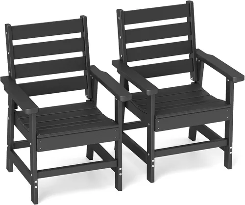 Miniatura 31 de GREENVINES Juego de comedor al aire libre de 7 piezas Juegos de mesa y sillas de plástico HDPE de 67 pulgadas para 6 Muebles de patio Todo