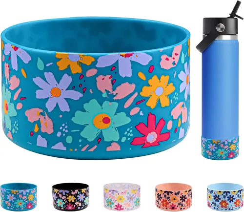 Miniatura 24 de HEYSKAY Funda protectora de silicona para botella de agua Hydro Flask y compatible con Stanley Tumbler, Yeti, Simple Modern, accesorios para Mezcla