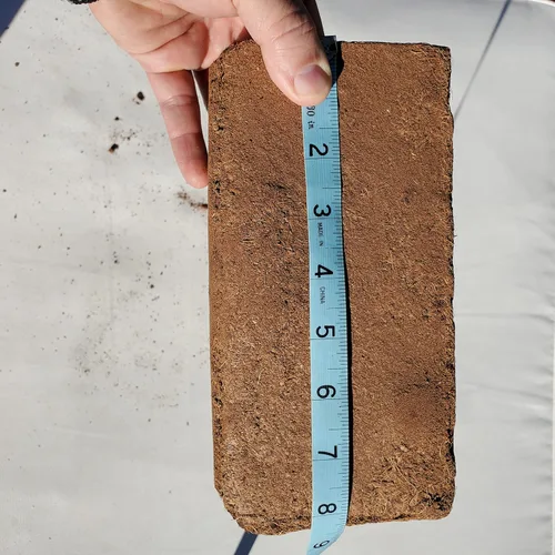 Miniatura 8 de Bloque Comprimido de Fibra de Coco Orgánico de Coco Coir 650 Gramos de Fibra de Coco Bloque Comprimido de Bajo EC Preamortiguado con Calcio RHP