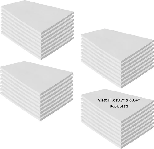 Miniatura 16 de Aislamiento de tablero de fibra de cerámica, clasificación de 2300 F, 1 x 19.7 x 39.4 pulgadas, paquete de 1 tablero de aislamiento térmico de fibra