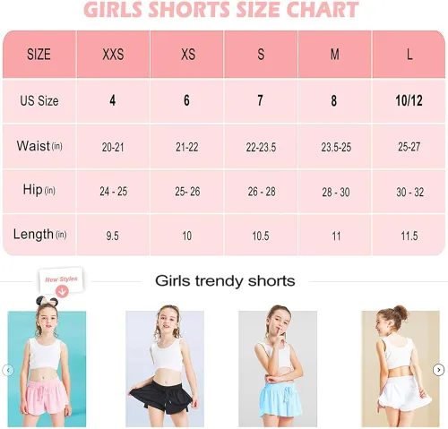 Miniatura 6 de Pantalones cortos de mariposa para niñas con forro de elastano, pantalones cortos de mariposa con bolsillo