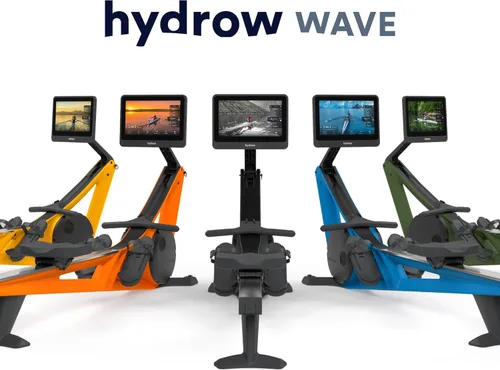 Miniatura 12 de Máquina de remo Hydrow Wave con pantalla táctil HD de 16" y altavoces - Plegable Entrenamientos en vivo desde casa, se requiere suscripción Negro
