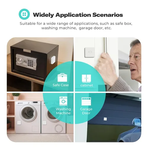 Miniatura 6 de THIRDREALITY Sensor de vibración inteligente con alarma de 110 dB, requiere concentrador Zigbee, sensibilidad ajustable, funciona con SmartThings