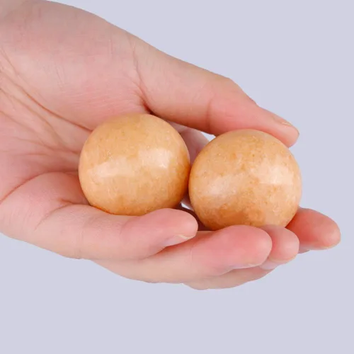Miniatura 3 de BRABUD TQ98 - Un par de bolas de ejercicio de salud de mármol natural de 1.4 pulgadas con bolsa