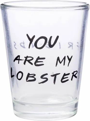 Miniatura 3 de Silver Buffalo Friends - Frases icónicas "You're My Lobster", "How You Doin'", "Pivot" y "We Were On A Break!", Paquete de 4 mini gafas, 1.5 onzas