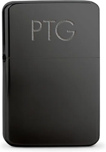 Miniatura 2 de WEDDINGSTAR Encendedor personalizado grabado de metal negro plomizo a prueba de viento, grabado con monograma personalizable, recargable