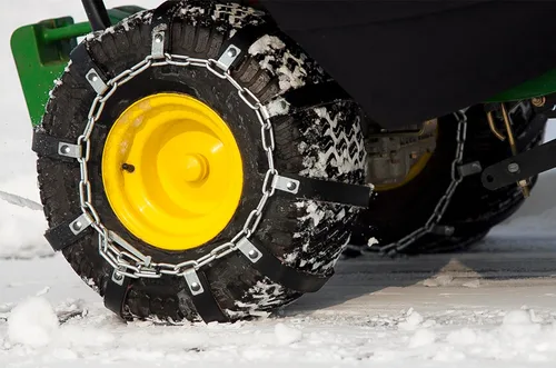Miniatura 4 de TerraKing 45-0620 TerraGrips-22 x 11-10; 23 x 9.5-12; diseñado para montar tractores de césped y jardín para nieve