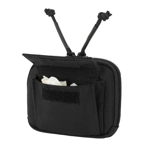 Bolsa de guantes de cinturón de servicio Soporte de guantes desechable de látex Portador doble bolsillos Policía Oficial de aplicación de la ley