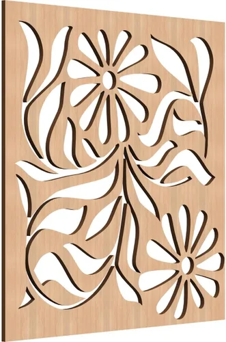 Miniatura 34 de Barryton - Paneles decorativos de madera con calado, extra pequeños, 7 3/8 pulgadas de ancho x 7 3/8 pulgadas de alto x 1/4 pulgadas de alto, roble