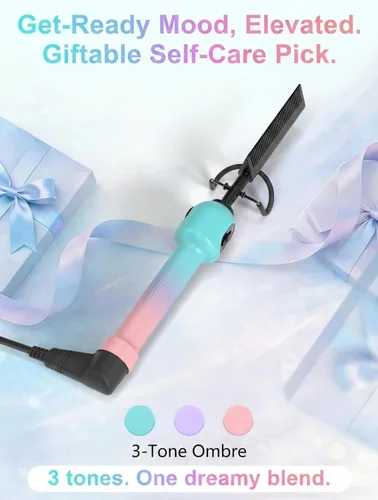 Miniatura 7 de Peine eléctrico caliente para pelucas y cabello de mujeres negras, peine alisador de turmalina de cerámica con esfera de temperatura de 280-450 °F