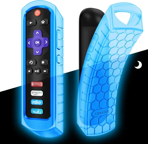 Fintie Funda protectora para Roku Steaming Stick 3600R, TCL Roku TV RC280 RC282 Remote - CaseBot (serie Peine Miel), ligera (antideslizante) a