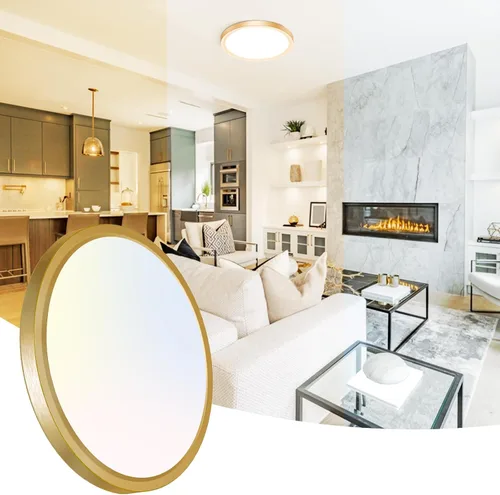 Miniatura 21 de Peasur - Lámpara de techo led de 18 cm, montaje empotrado ajustable, 3000 K/3500 K/4000 K/5000 K/6500 K, 1500 LM, 15 W, lámpara redonda blanca Blanco