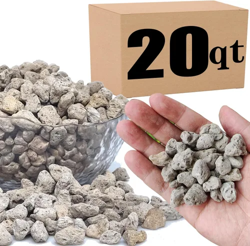 Miniatura 11 de Piedra pómez hortícola para plantas tamizada profesional (12 cuartos de galón, 1/2 pulgada)