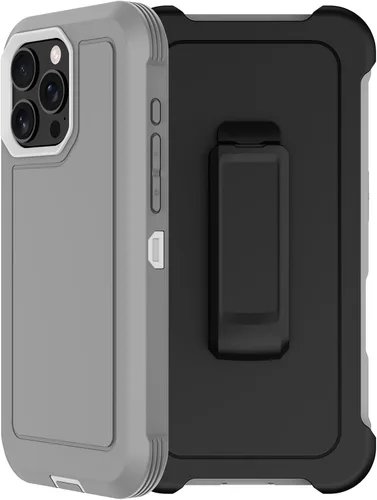 Miniatura 16 de Funda para iPhone 13 Pro Max con funda de clip para cinturón, 2 protectores de pantalla, protección contra caídas de grado militar, cuerpo completo