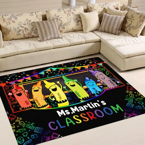 Miniatura 10 de Alfombras de aula para niños, alfombra colorida del alfabeto para dormitorio de niños, alfombra educativa para niños para sala de juegos, alfombra
