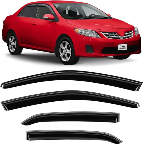 Miniatura 10 de Voron Glass Protectores de lluvia extra duraderos con cinta adhesiva para Toyota Camry 2018-2024, deflectores de ventana, viseras de ventana