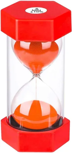 Miniatura 23 de SuLiao Temporizador de Arena de 30 Minutos: Reloj de Arena de Plástico de 30 Minutos, Extra Azul, Reloj de Arena Unificado, Temporizador de Arena