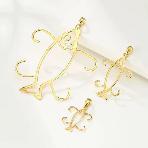 Miniatura 4 de Base colgante de plata de ley 925 con forma de pez, ajuste en blanco, ajuste irregular de montaje de cabujón, collar hecho a mano, fabricación