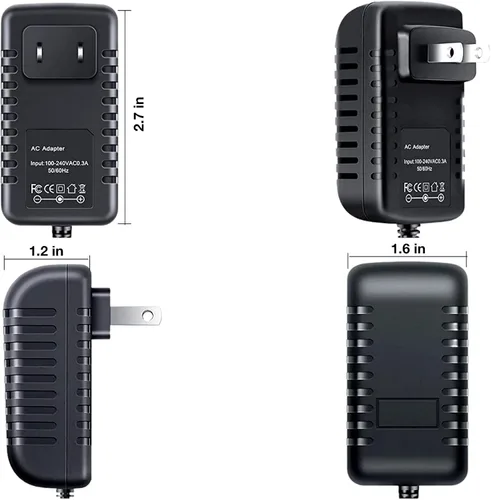 Miniatura 2 de AC/DC Adapter Compatible with Casio Casiotone CT-S200 CT-S300 CT-S100 CT-X800 CT-S200BK CT-X700 LK-S250 61-Key Keyboard Piano AD-E95100L ADE95100L