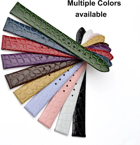 Miniatura 9 de BISONSTRAP Correas de reloj de cuero correas de repuesto suaves con hebilla pulida 0315in 0394in 0472in 0551in 0630in 0709in 0748in 0787in Moderno