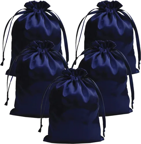 Miniatura 17 de 35 Piezas Bolsas de Regalo de Satén Beige de 5 x 7 Pulgadas - Bolsas de Baby Shower - Bolsas de Favores de Boda - Bolsa de Tela con Cordón - Bolsas