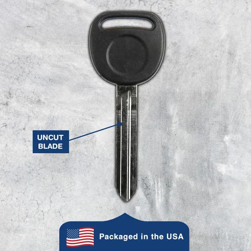 Miniatura 5 de KeylessOption Hoja de llave de coche de encendido sin cortar Master Keyblank Cabeza de plástico para B110, B110-P (paquete de 2)