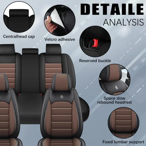 Miniatura 4 de Funda de asiento de cuero para Mazda CX-5 2013-2023, fundas de asiento impermeables y suaves, accesorios interiores, fundas para asientos, cojín