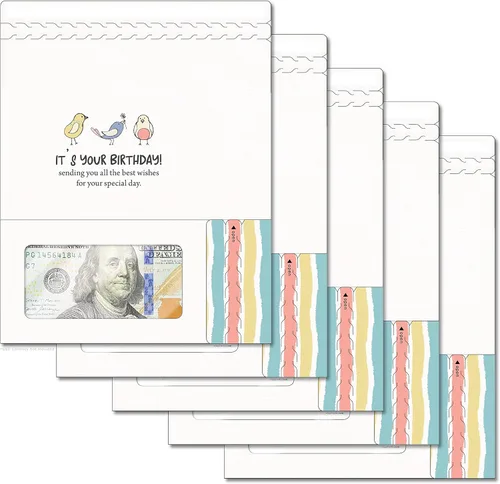 Miniatura 34 de Tarjeta de boda, con dos aperturas de tira para desgarrar, con ventana de plástico transparente que deja ver dinero, cheques o tarjetas de regalo