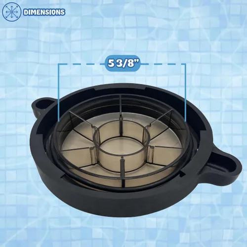 Miniatura 4 de Poolzilla Cubierta de repuesto para cesta de bomba de piscina, compatible con bombas de piscina Splapool sobre el suelo y en el suelo, viene