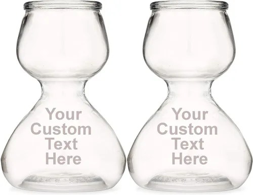 Miniatura 6 de QUAFFER Vaso de chupito de doble burbuja – Jigger de chupito Chaser para tomas suaves y sabrosas – Divertidos vasos de chupito divididos únicos