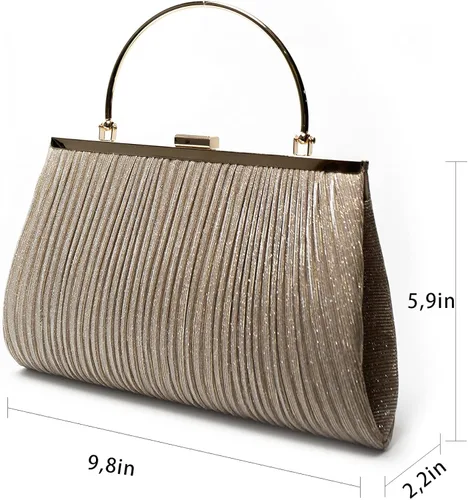 Miniatura 6 de Zlybola Monederos y bolsos de mano de noche bolsos cruzados clásicos para boda fiesta bolso de hombro para mujer