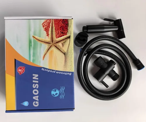 Miniatura 2 de Shattaf Douche - Juego completo de bidé con adaptador en T de 7/8 para baño y baño, color negro mate