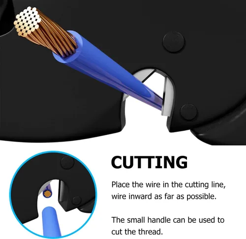 Miniatura 8 de Knoweasy Pelacables y cortador automático, herramienta de pelado de cables resistente 2 en 1 y herramienta pelacables