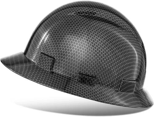 ProtectX - Cascos de construcción de ala completa, ventilados, aprobados por la OSHA, con suspensión de 6 puntos, Cascos de construcción Nido de