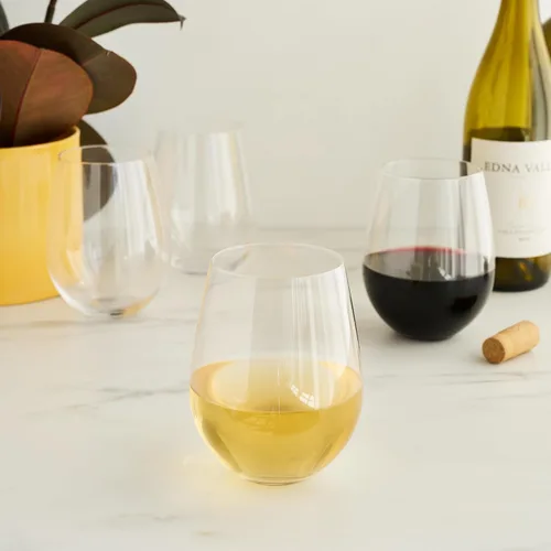 Miniatura 5 de True Juego de copas de vino sin tallo, copas modernas para vinos tintos y blancos, cócteles, bebidas, regalos de boda, inauguración de la casa