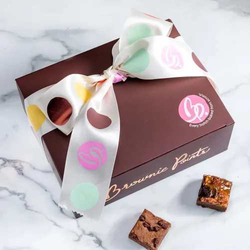 Miniatura 3 de Brownie Points Felicidad de cumpleaños, envueltos individualmente, regalo de feliz cumpleaños, ingredientes finos y frescos, caja de regalo y cestas